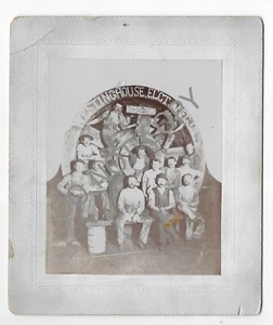 Antigua foto de tarjeta de gabinete eléctrico Westinghouse de 1898 #03 - Imagen 1 de 4