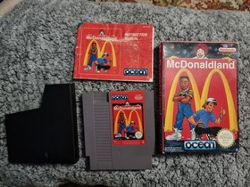 Cartuccia McDonaldLand NES in scatola CIB UKV PAL FUNZIONANTE buone condizioni