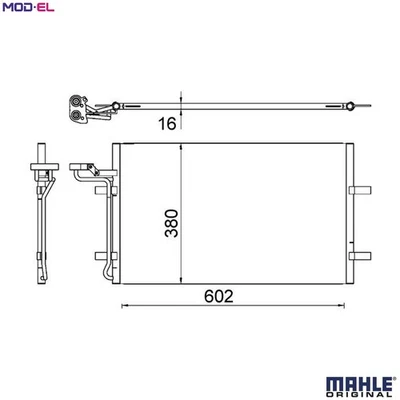 CONDENSER AIR CONDITIONING AC 725 000S FOR VOLVO V50 C30 C70/II/Convertible 1.8L - Image 1 of 4
