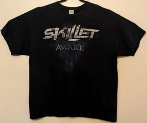 Camisa Negra Skillet Awake 2XL 24.5" W X 31.5" L Etiqueta Gildan - Imagen 1 de 11