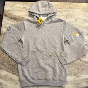 NWT Carhartt Men's Loose Fit Midweight Hoodie Sweatshirt Grey Medium (M) - Picture 1 of 4
