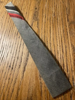 Corbata oscilante vintage años 50 Haband’s Ty Tweed flaca extremo cuadrado rayón Rockabilly Foto 1 de 4