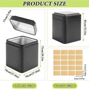 10 Stück Japanischer Stil Tee Aufbewahrung Behälter Luftdicht mit Etiketten St - Picture 1 of 5