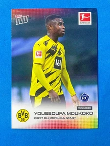 Youssoufa Moukoko Topps NOW Bundesliga 2020-21 Card 065 RC Rookie - Bild 1 von 2