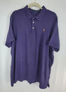 Polo Ralph Lauren Purple XXL Men's Classic Fit Mesh W/Multi Color Pony - Picture 1 of 5