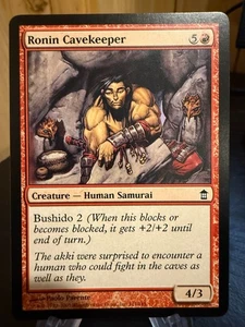 MTG Magic the Gathering Saviors of Kamigawa Ronin Cavekeeper - Picture 1 of 2