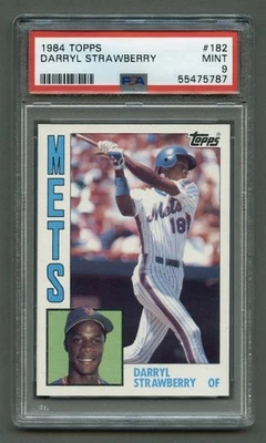 Darryl Strawberry Rookie Topps 1984 PSA 9 como nuevo New York Mets Legend (#182) RZC Foto 1 de 3
