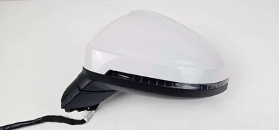 AUDI A4 B9 LCI 2021 LEFT PASSENGER SIDE WING MIRROR WHITE 15 PIN 041409 OEM — 第 1/4 张图片