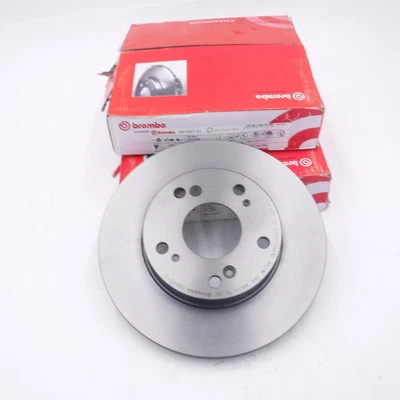 Par de rotores de freno de disco Brembo delanteros genuinos recubiertos de UV para Honda Civic 2004-2011 Foto 1 de 4