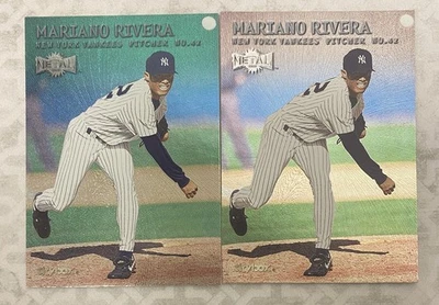 Skybox Metal Mariano Rivera 2000 esmeralda y base (x2) #135! Yankees HOF Foto 1 de 2