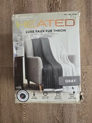 BERKSHIRE LUXE PIEL SINTÉTICA TIRO TÉRMICO COLOR GRIS DISEÑO CABLE NUEVO Foto 1 de 4