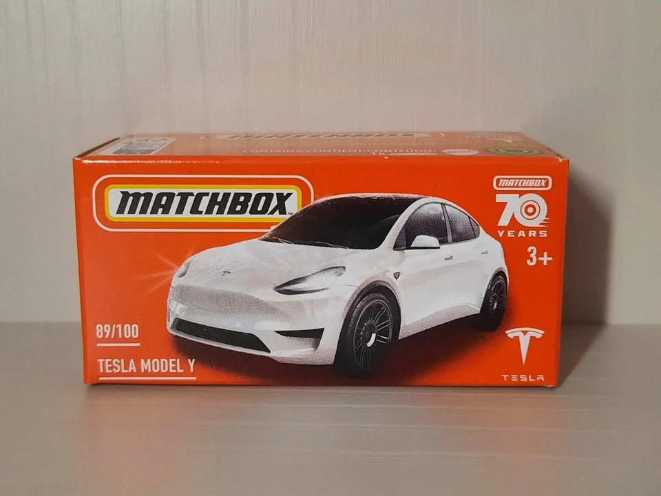 Matchbox 2023 Mattel Tesla Model Y 89/100 Box Modellino 1/64 - Immagine 1 di 1