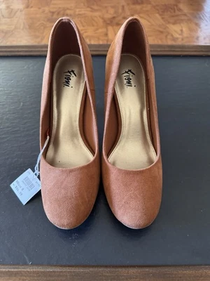 Zapatos de tacón Fioni marrón para mujer de 3,5" talla 8 punta y tacón cerrados Foto 1 de 4