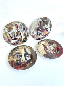 Teller mit Weinbildern Sakura Silvia Vassileva Indonesia, 4er Set - Bild 1 von 5