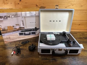 Bush Retro Turntable 3-Speed Record Player Portable Grey -New - Picture 1 of 7