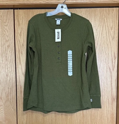 Duluth Trading Co Feminino Burly Térmico Manga Longa Henley - Imagem 1 de 4