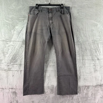 Jeans masculino Zoo York 36x29 cinza perna reta elástica - Imagem 1 de 4