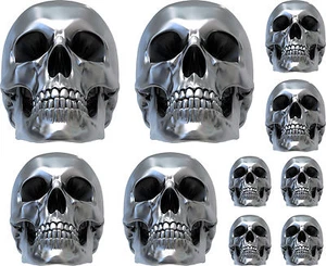 10 Stickers autocollants Skull 3D - Bild 1 von 1
