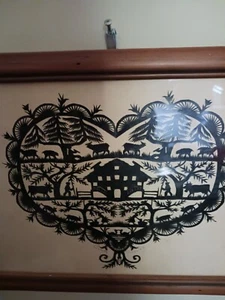 Colette Rossier Scherenschnitte DecoupageSwissRogerMoore collected herwork Sale - Picture 1 of 5