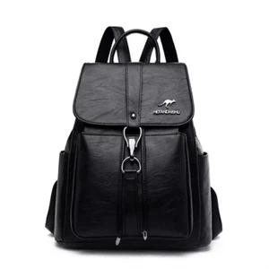Bagpack Luxury Women Backpack Soft Leather Backpacks for Teenage Girls Female Sc - Picture 1 of 9
