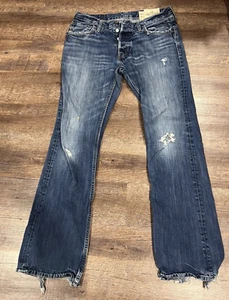 Jeans Hollister California 1922 Button Fly para hombre 32" x 34" usados - Imagen 1 de 12