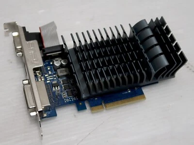 GeForce GT 710, 2GB GDDR5, PCI-E, DVI, HDMI, Asus 710-2-SL-BRK - WORKING - Image 1 of 4