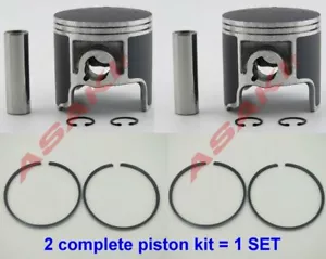For PWC YAMAHA Wave Blaster 700 Piston Kit (61X-11636-00 +Ring)X2, OVERSIZE 0.50 - Foto 1 di 3
