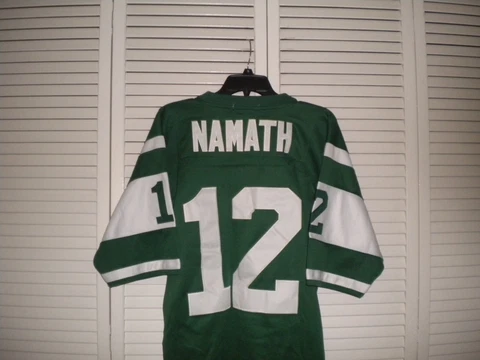 NEW YORK JETS   JOE NAMATH # 12 FOOTBALL JERSEY Cover