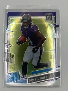 🟣2023 Panini Donruss Optic - Rated Rookie Zay Flowers #210 Holo Prizm (RC) - Picture 1 of 2