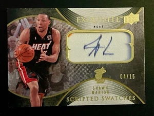 2006-07 Exquisite Scripted Swatches Patch Autograph Shawn Marion SS-SM #4/15 - Picture 1 of 6