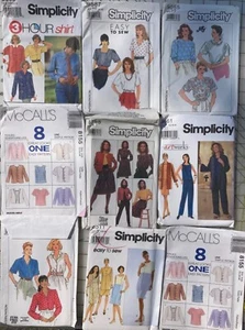 Lote de 9 patrones de costura de ropa diferentes #3 - Imagen 1 de 1