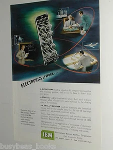 1950 IBM advertisement page, electronic counter 9 tube early electronics - Picture 1 of 3