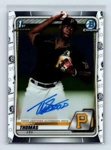 Tahnaj Thomas 2020 Bowman Chrome #CPA-TT Prospect Autographs Auto - Picture 1 of 2