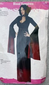 Blood Vampiress Adult Medium/Large Costume Dress-Up Women’s Vampire Sz 10-14 - Picture 1 of 6