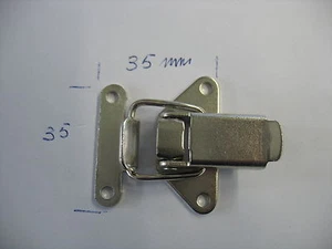 N. 2 CHIUSURE A LEVA SERRATURA A GANCIO 35 mm - Foto 1 di 1