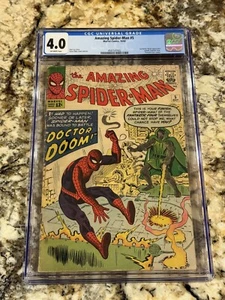 Amazing Spider-man #5 Marvel CGC 4.0 Ow Pages 1st Dr Doom Crossover Marvel Key - Picture 1 of 3