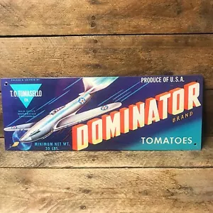 Dominator Marke Tomaten Reproduktion Blechschild 4,5 Zoll x 12 Zoll - Bild 1 von 1