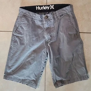 Pantaloncini da uomo grigi HURLEY effetto invecchiato taglia 28 - Foto 1 di 7