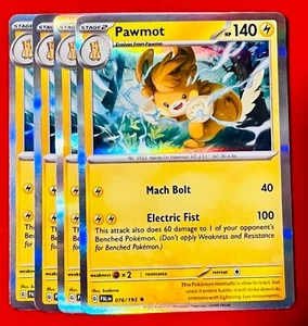 4x Pawmot 076/193 Pokémon TCG Paldea Evolved NM Playset Holo Rare Lot - Picture 1 of 1