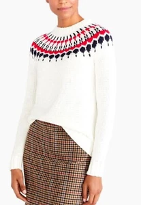 J Crew Fair Isle Baumwollpullover Damen neu ohne Etikett - Bild 1 von 7
