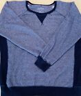 JACH’S New York Men’s Crew Neck 2 Tone Blue French Terry Pullover