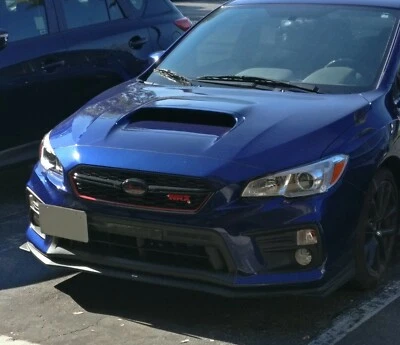 PARA 18-20 Subaru WRX STI V-Limited Style Labio Delantero (Uretano) NEGRO SIN PINTAR Foto 1 de 2
