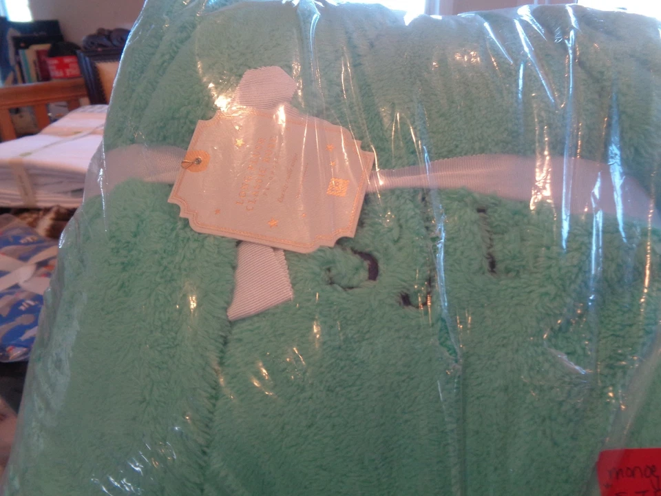 Bata de piscina Pottery Barn adolescente larga de peluche con monograma SJE nueva talla única Foto 1 de 1