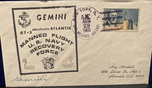 SPACE COVER GEMINI 5 SECONDARY RECOVERY FORCE SHIP NEOSHO (AO-143) AUG 29, 1965 - Picture 1 of 4