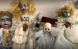 Lote 4 Muñecas ZOMBIE BOO 18" Años 80 Niña Porcelana Muñecas Halloween Gótico Espeluznante - Imagen 1 de 5