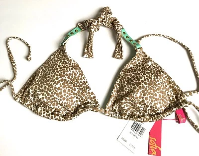 NUEVO CON ETIQUETAS $53.00 TRAJE DE BAÑO SOFIA BY VIX BIKINI TOP SUJETADOR ESTAMPADO ANIMAL TALLA S   Foto 1 de 4