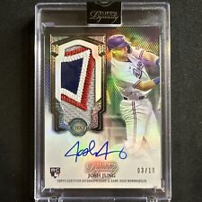 2023 Topps Dynasty Josh Jung jeu d'occasion patch auto RC SP #d 3/10 - RARE RPA !!