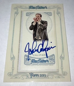John Calipari Auto Signed 2013 Topps Allen & Ginter UK Kentucky Basketball Card - Picture 1 of 2