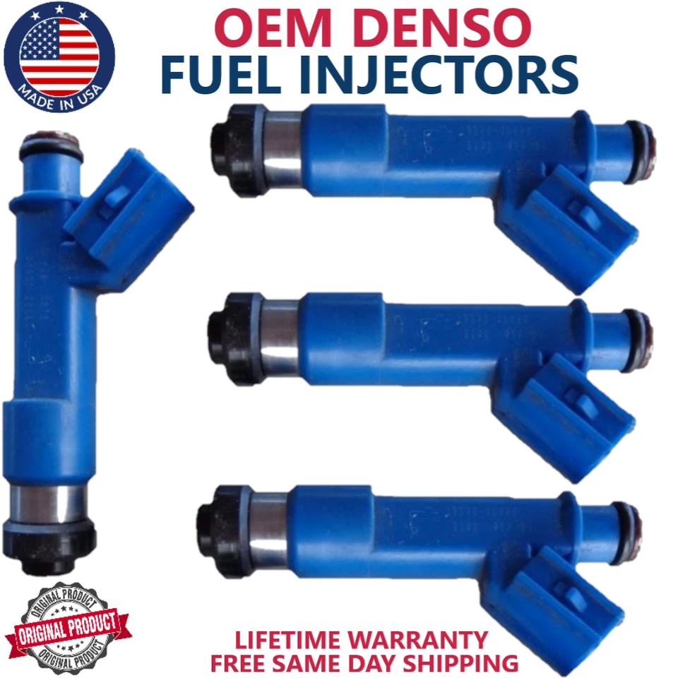 INYECTORES DE COMBUSTIBLE NUEVOS OEM DENSO x4 para Pontiac Vibe 2005, 2006, 2007 1,8 L I4 Foto 1 de 3