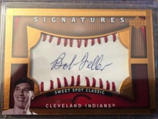 2005 Upper Deck Sweet Spot Classic Bob Feller Auto Autograph HOF